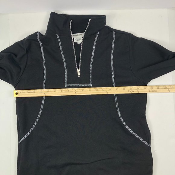 NEW CW Classics Cozy Black Cotton Blend French Terry 2 Piece Set Athleisure - Picture 11 of 16